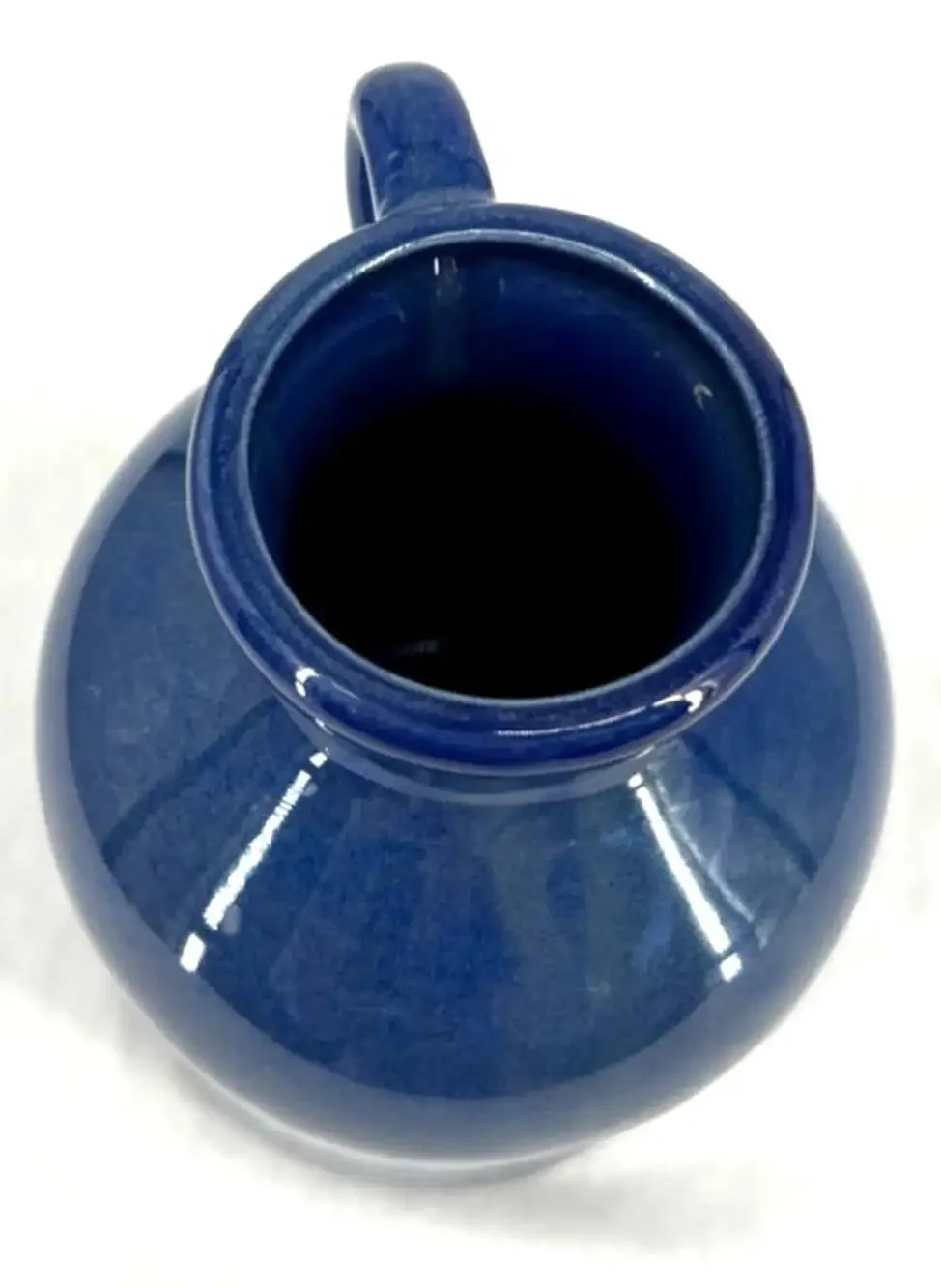 Goose Jug Ceramic Farmhouse Blue  Country Chic Flower Vase 7